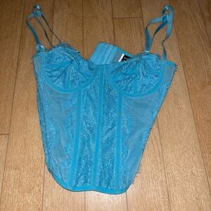 Blue SHEIN corset